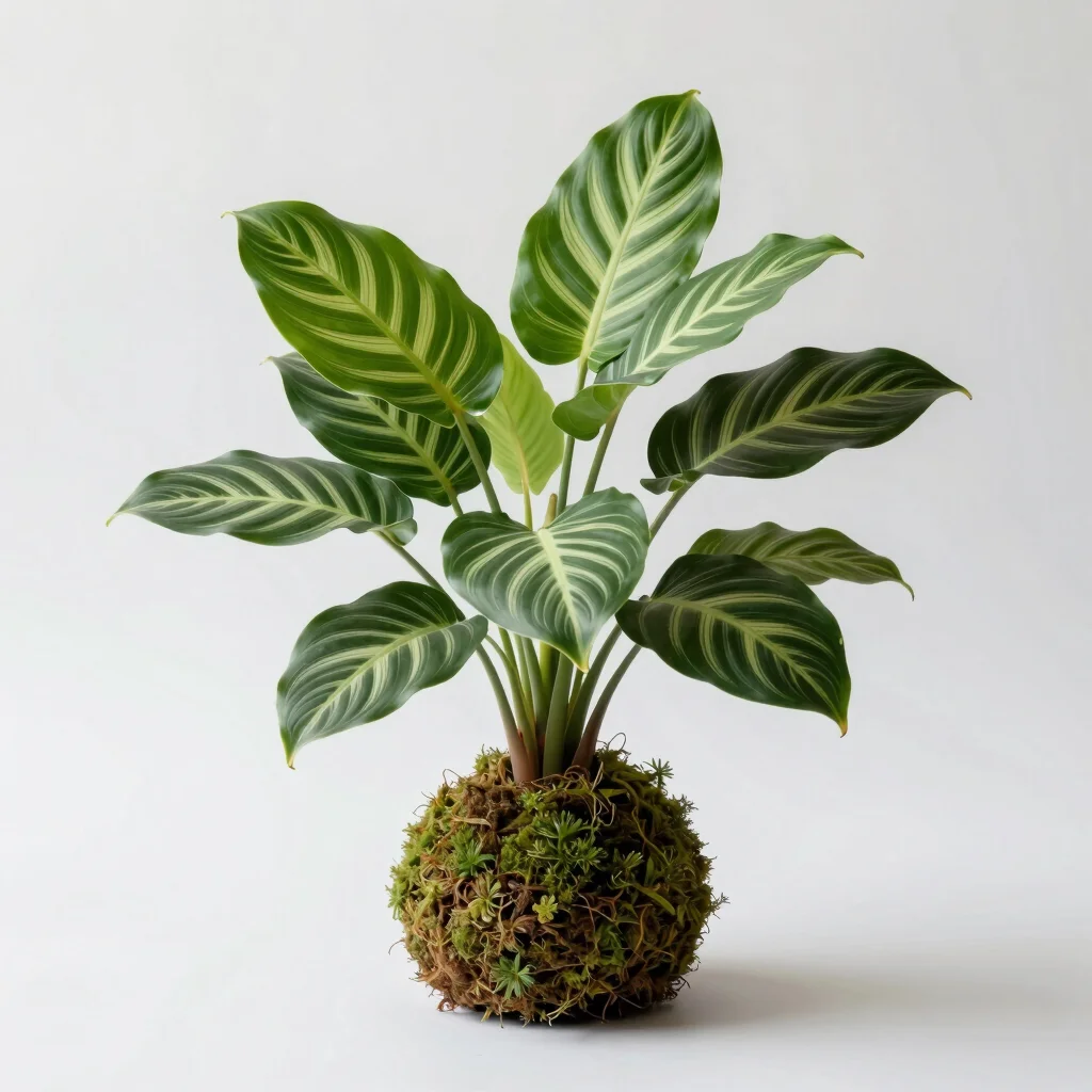 Kokédama Calathea Orbifolia